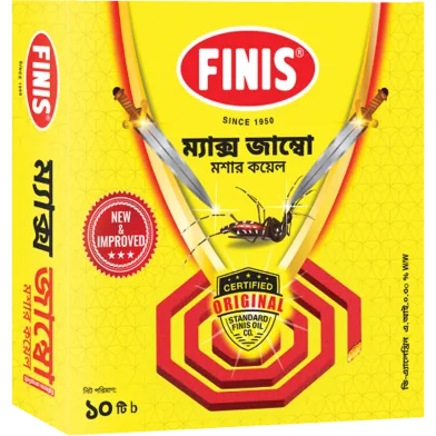 FINIS Max Jumboo Mosquito Coil 10 Pcs Pack - FG1010 - Rokomari product